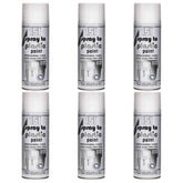 6X 151 White Gloss Plastic Spray Paint 400ml Spray Paint
